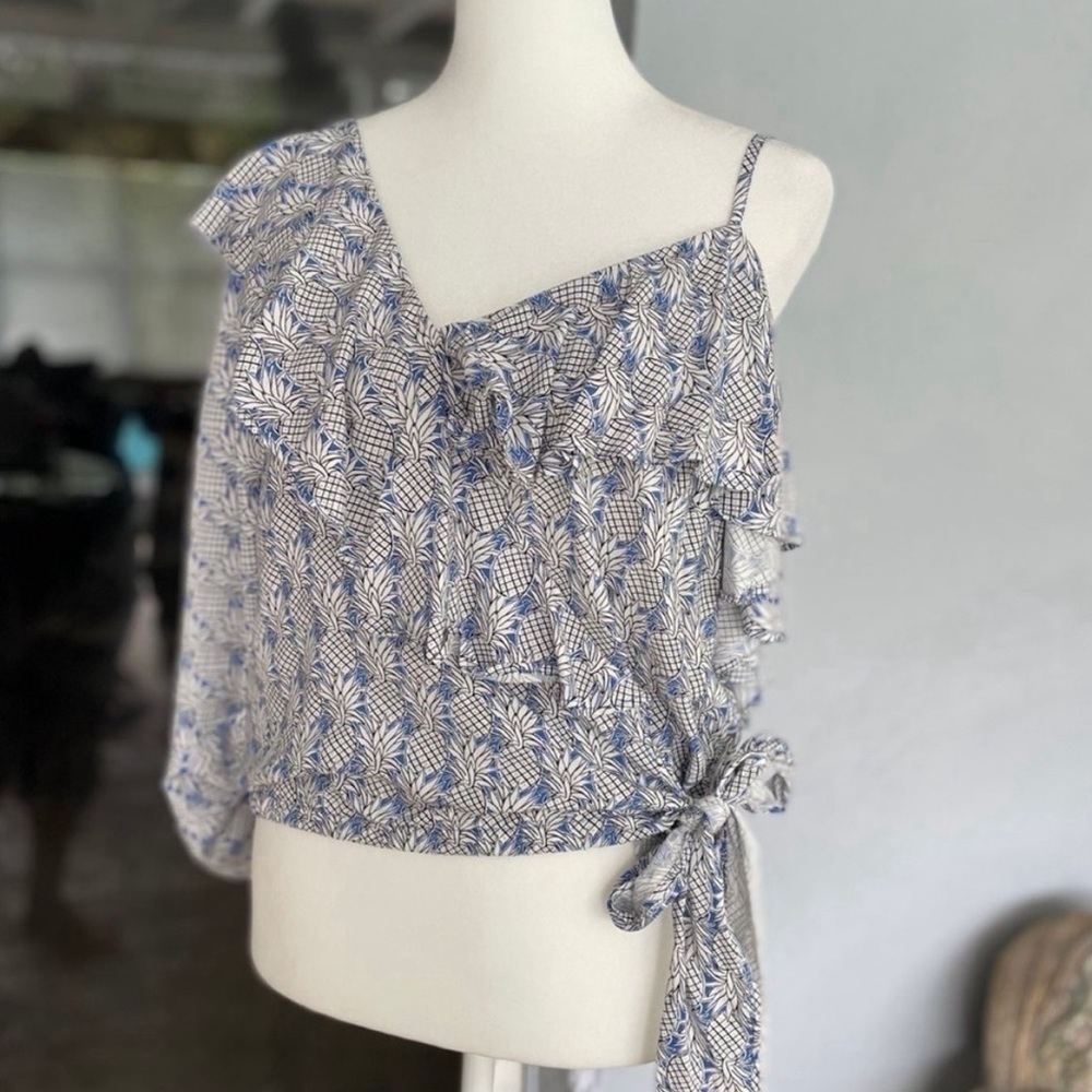 Maeve Ruffled Wrap Top Size Large NWT - Picture 8 of 8